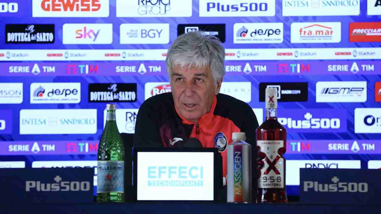 Atalanta, l'allenatore Gian Piero Gasperini in conferenza stampa a Zingonia, 5 gennaio 2021 (foto © Atalanta Bergamasca Calcio)