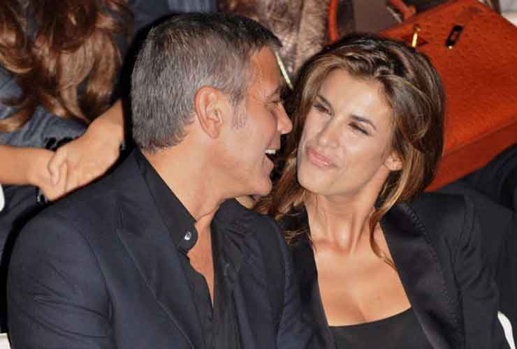 Elisabetta Canalis e George Clooney- Foto web- Meteoweek