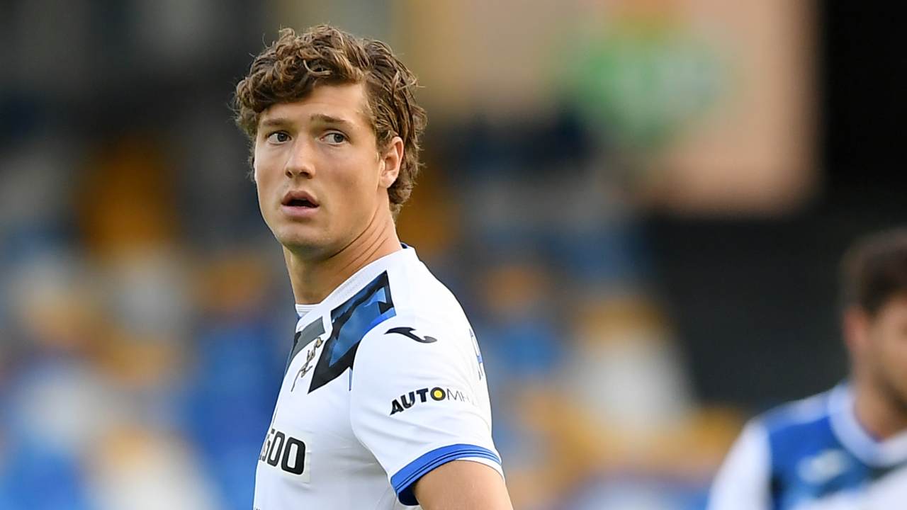 Atalanta, l'attaccante Sam Lammers in campo contro il Napoli, 17 ottobre 2020 (foto dia Francesco Pecoraro/Getty Images)