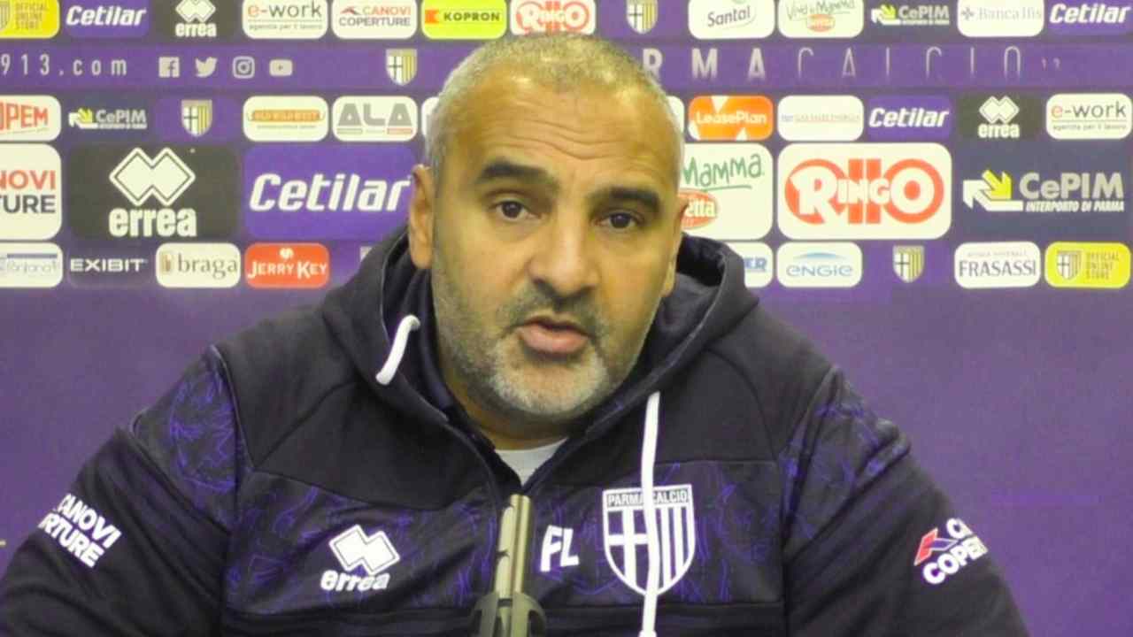 Torino, l'allenatore Fabio Liverani in conferenza stampa prima della partita con il Torino, 2 gennaio 2021 (foto © Parma Calcio)