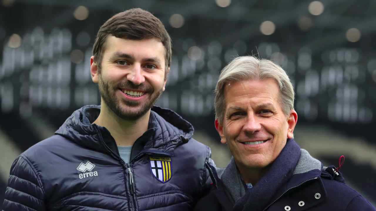 Parma, da sinistra: Oliver Krause, Direttore Analisi Dati e Kyle Krause, presidente della squadra. 6 gennaio 2021 (foto di Emilio Andreoli/Getty Images)