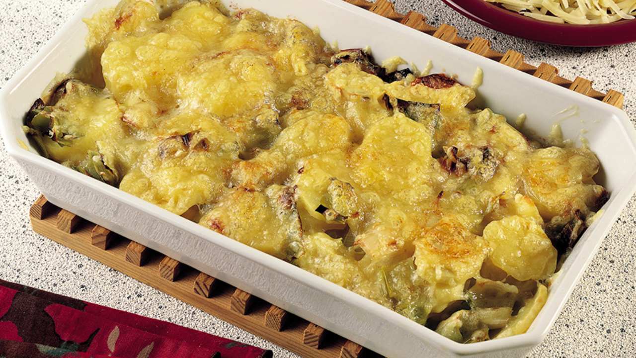 ricetta veloce secondo scaloppine vitello con porri e fontina