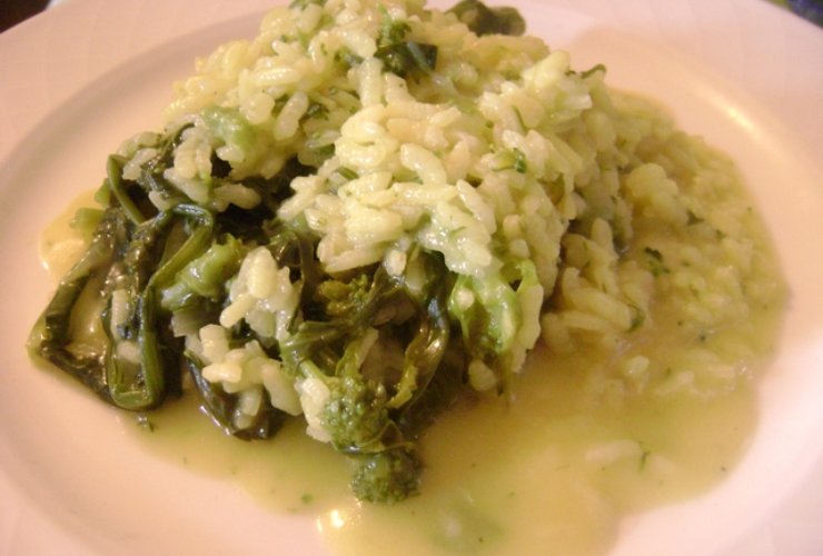 risotto cime di rapa ricetta light vegetariana