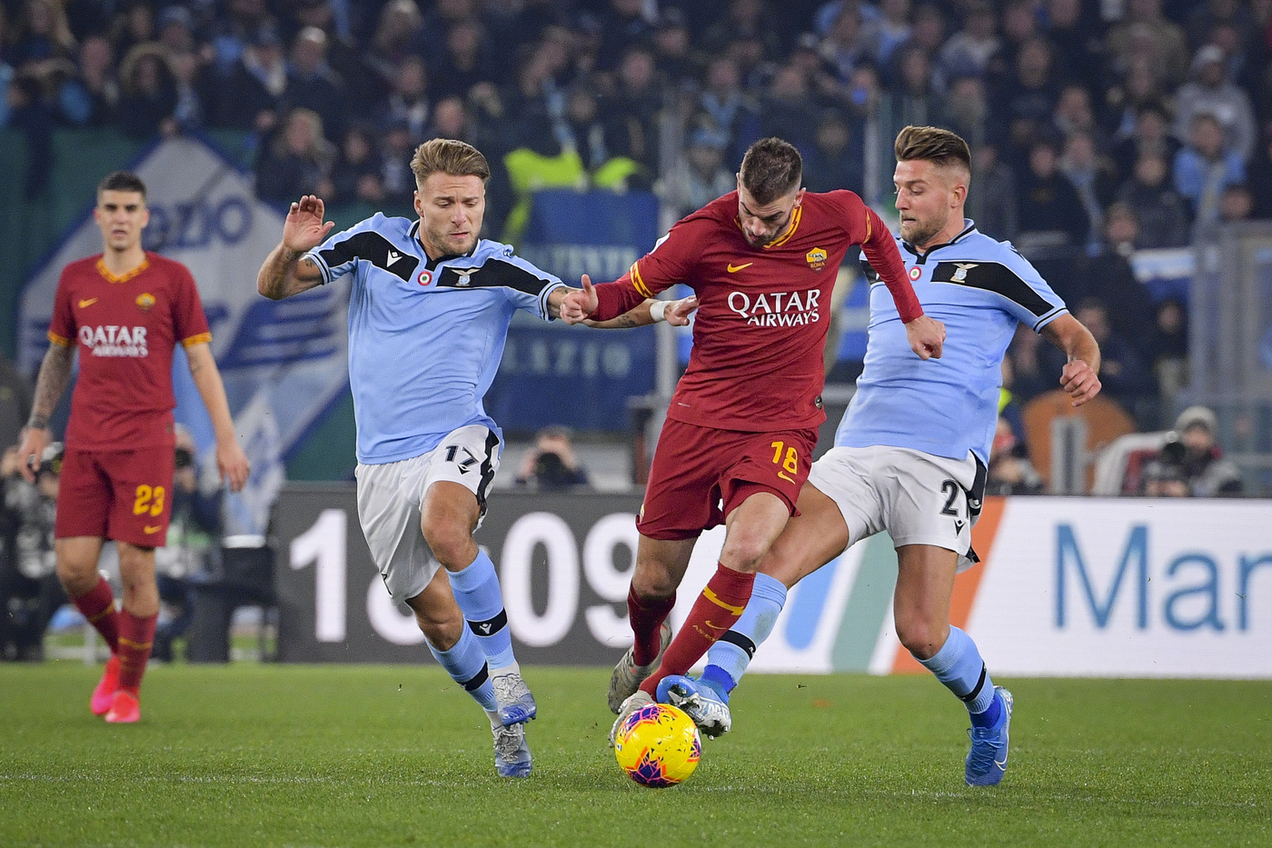 Lazio-Roma derby alta quota