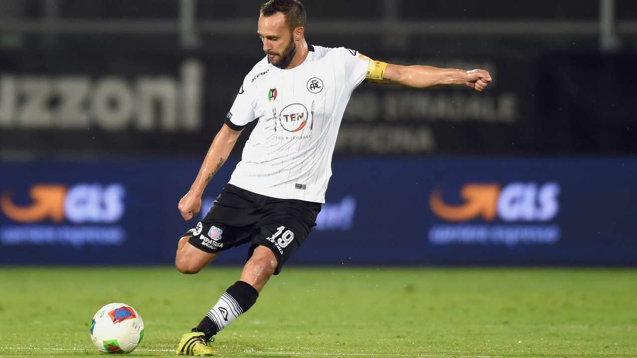 Spezia, il capitano e difensore centrale Claudio Terzi (foto di Pier Marco Tacca/Getty Images per Lega Serie B)