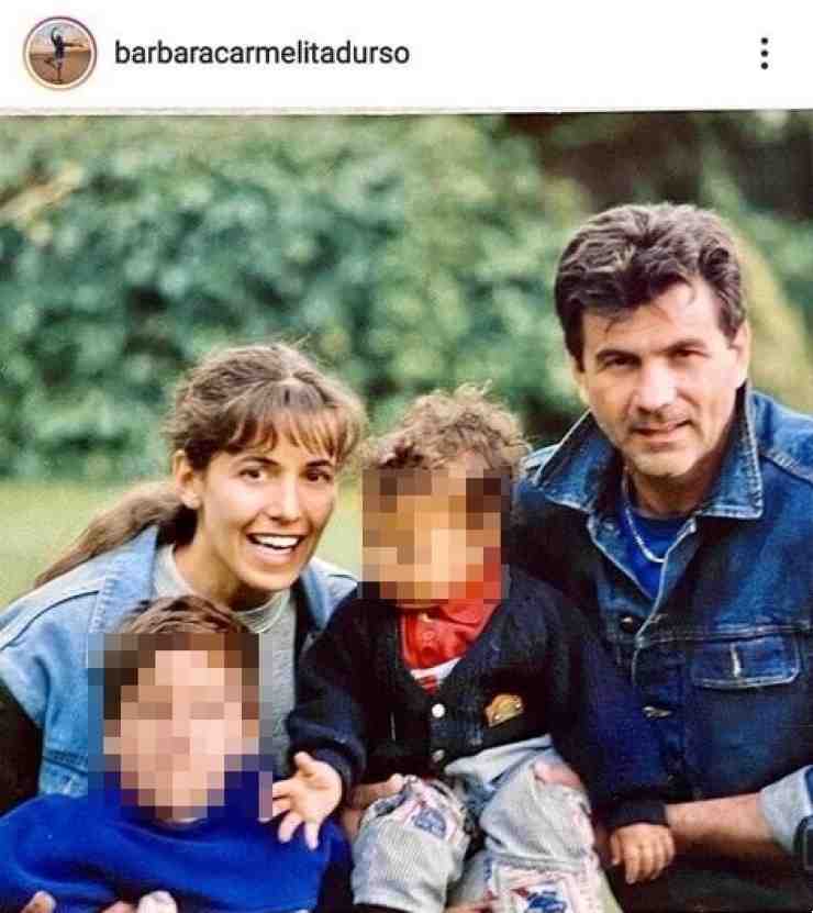 Barbara D'Urso con i figli e Mauro - Fonte Instagram