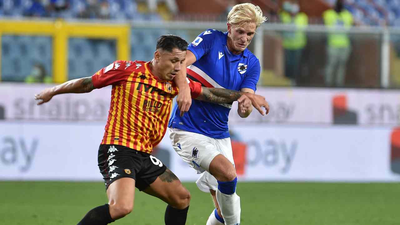 Benevento Sampdoria diretta streaming