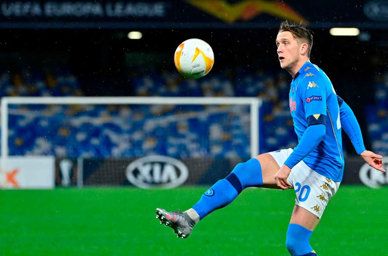 Piotr Zielinski, centrocampista del Napoli. Getty Images