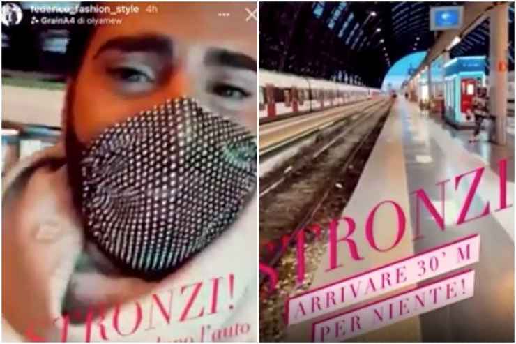 La rabbia di Federico sui social - Fonte Instagram