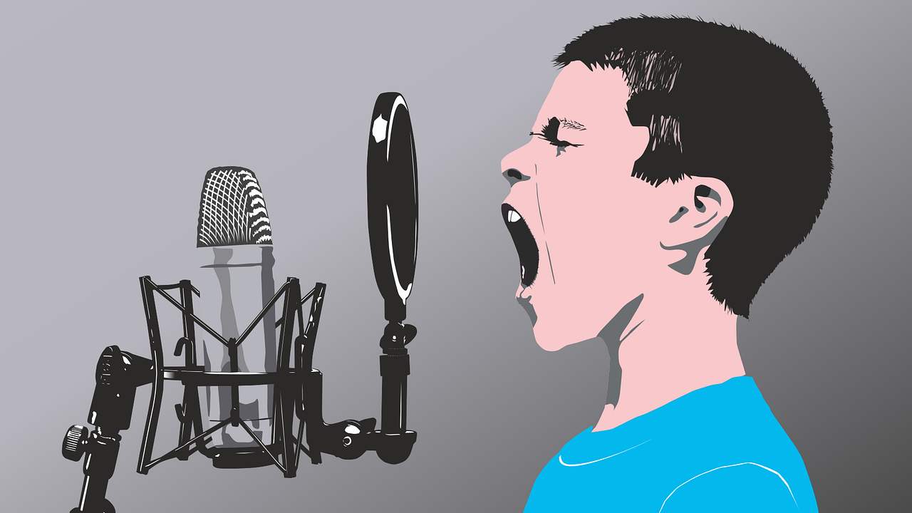 voce bambino microfono