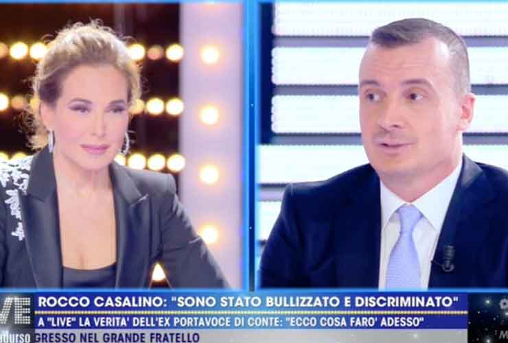 Rocco Casalino e Barbara D'Urso