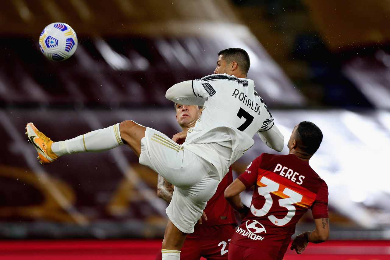 Cristiano Ronaldo in azione all'andata (Photo by Paolo Bruno/Getty Images)