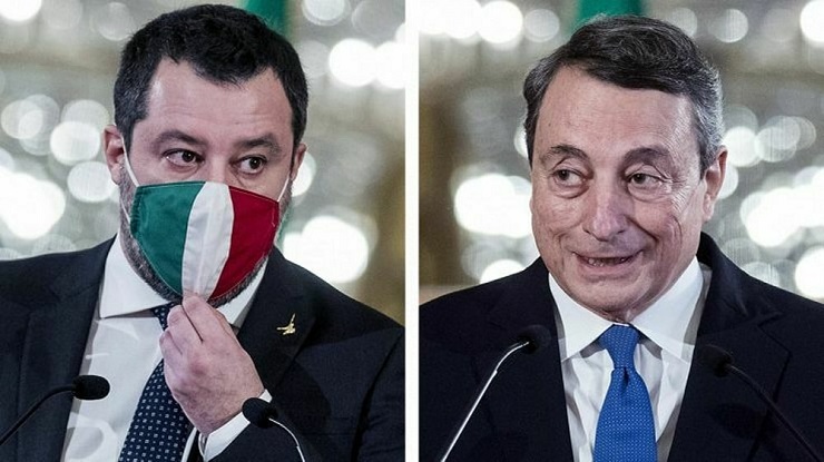 salvini e draghi