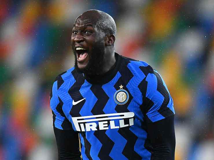 Inter, l'attaccante Romelu Lukaku durante la partita di Serie A con l'Udinese, 23 gennaio 2021 (foto di Alessandro Sabattini/Getty Images)