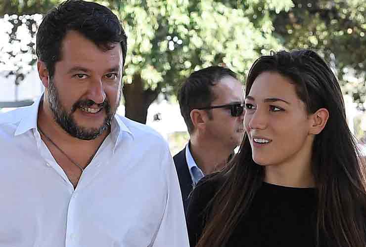 Matteo Salvini e Francesca Verdini