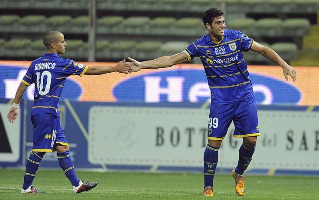 Pellè con la maglia del Parma nel 2011 (Skysport)