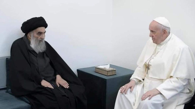 Lo storico incontro di Papa Francesco con l'ayatollah Al-Sistani in Iraq
