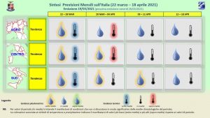 previsioni meteo 22 marzo 18 aprile 2021