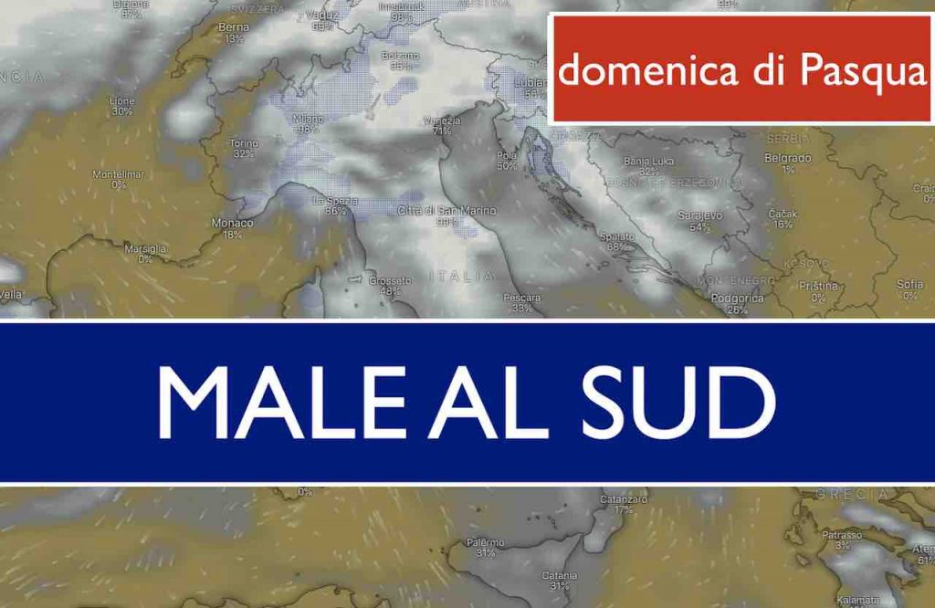 Previsioni Meteo OGGI domenica di PASQUA 4 aprile | ATTENZIONE PIOGGE IMPROVVISE