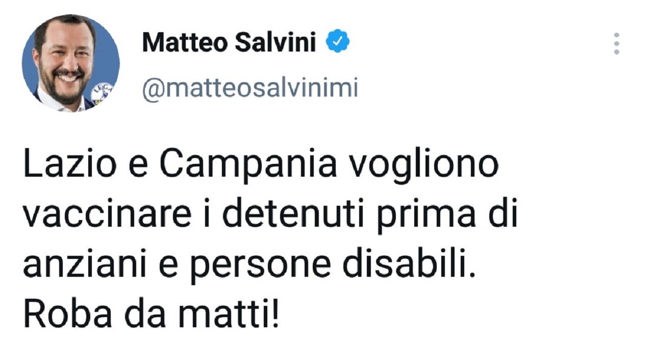 gaffe di Salvini