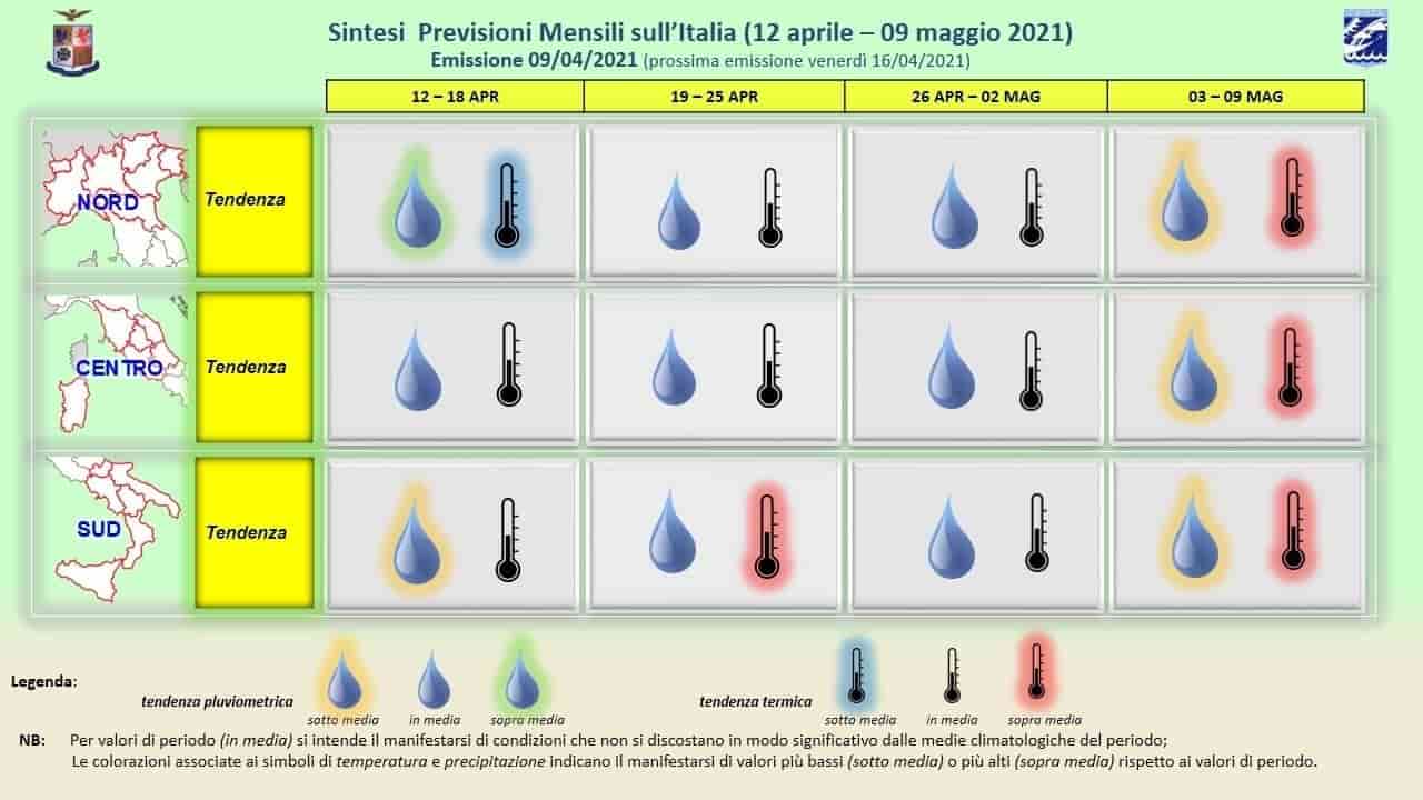 previsioni meteo aprile - maggio - meteoweek