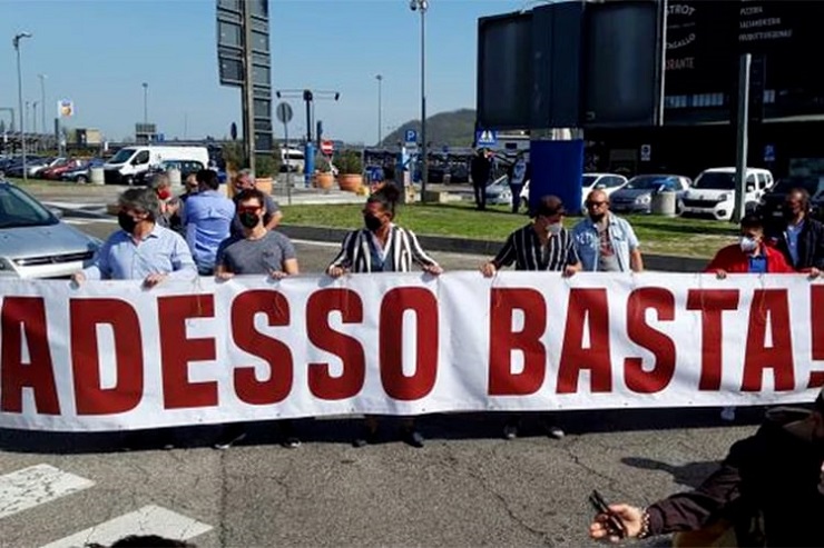 protesta dei ristoratori