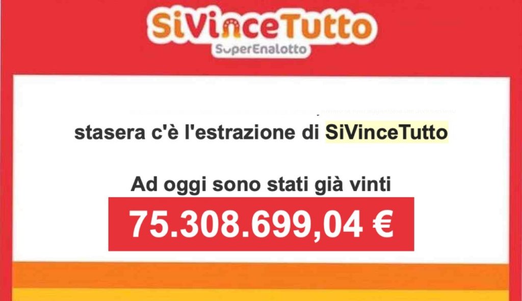 Estrazione SiVinceTutto 16 giugno: numeri vincenti