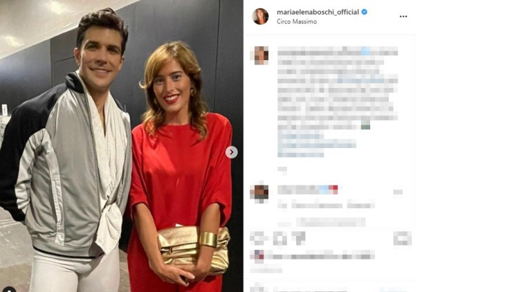 Maria Elena Boschi e Roberto Bolle