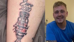tifoso inglese tatuaggio