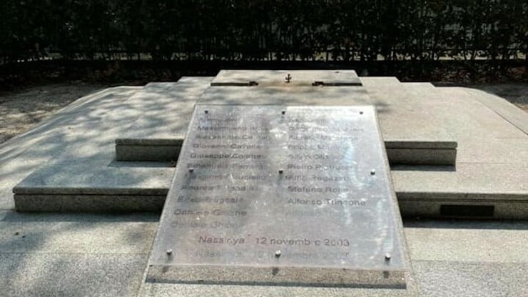Danneggiato nella notte il monumento dedicato ai caduti di Nassiriya
