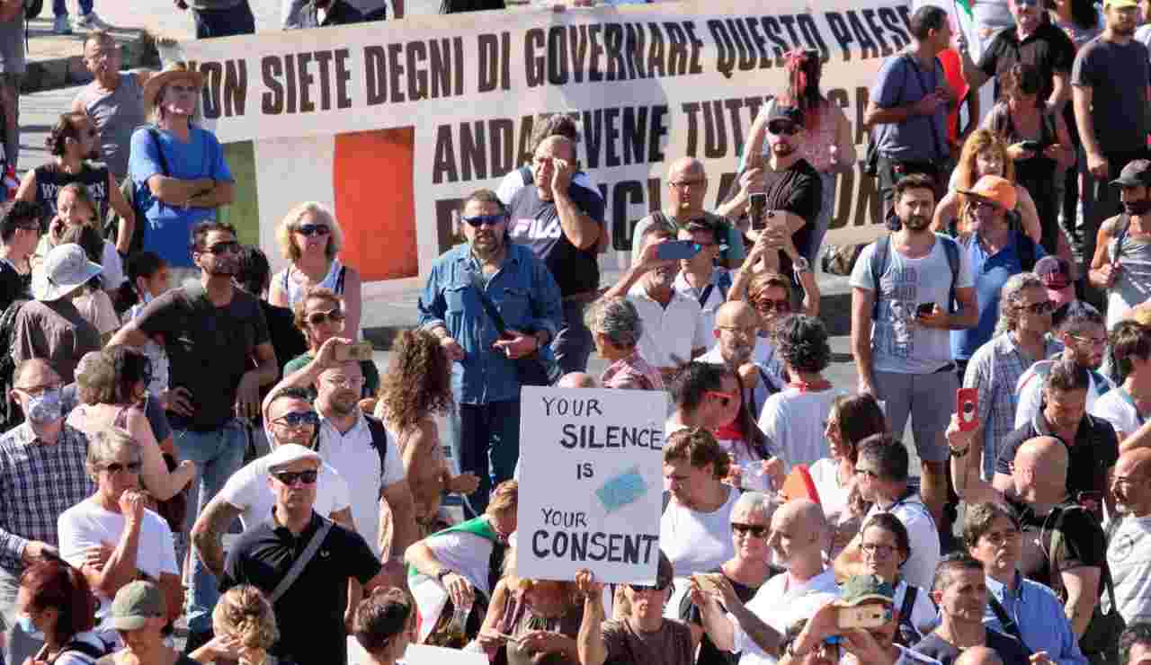 manifestazione no mask negazionisti coronavirus (meteoweek.com)