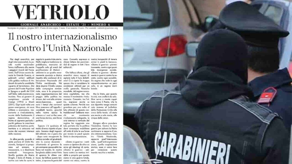 Terrorismo, operazione Ros contro gruppo anarchico: misure cautelari per sei indagati