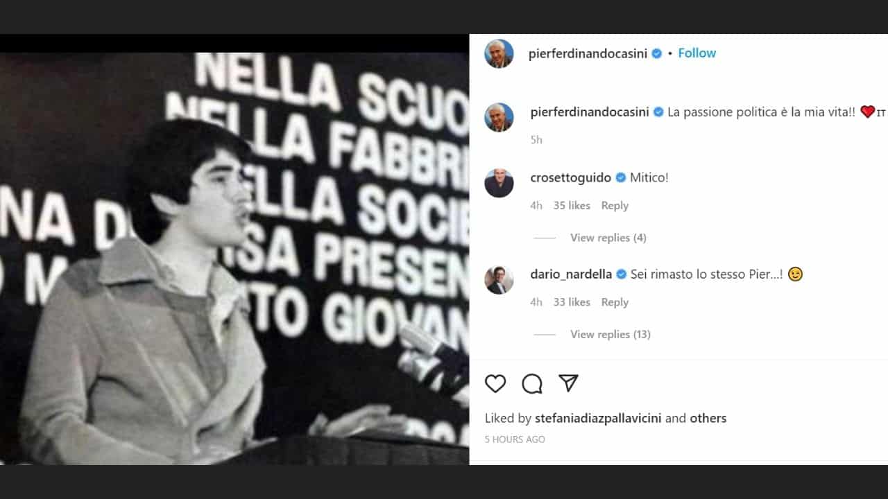 Pier Ferdinando Casini presidente della Repubblica Il suo post sui social