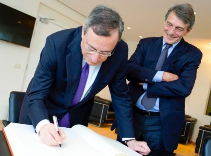 David Sassoli e Mario Draghi