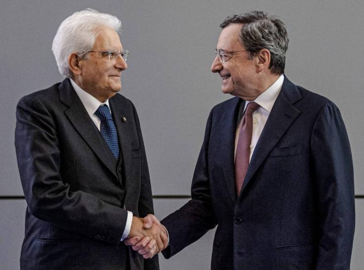 Sergio Mattarella e Mario Draghi