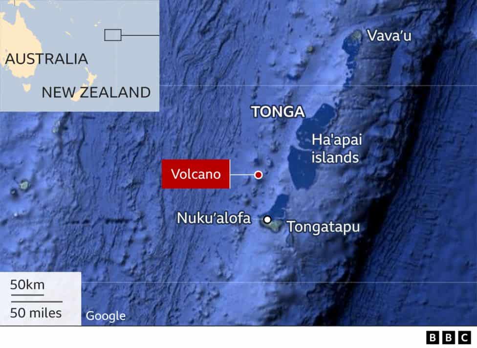 vulcano sottomarino tonga - meteoweekc.com