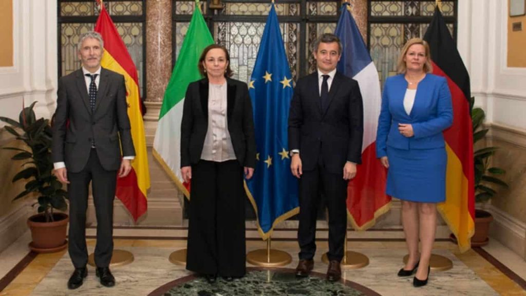 Migranti e accoglienza, Lamorgese incontra i ministri di Francia, Germania e Spagna [VIDEO]
