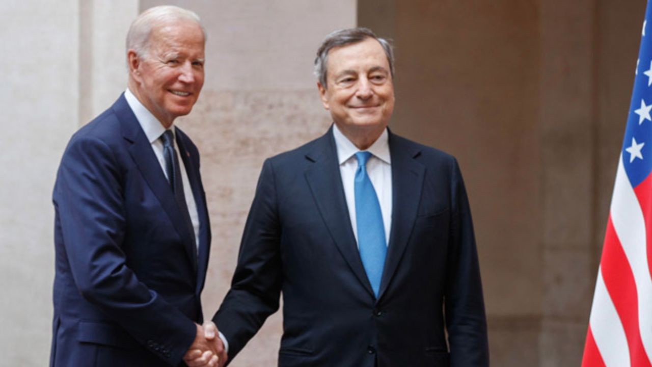 Incontro Draghi e Biden - meteoweek 20220511