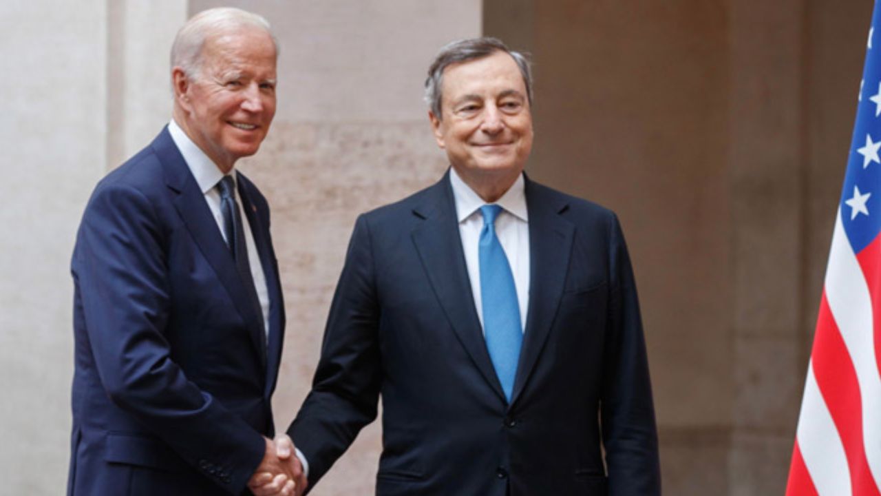 Incontro Draghi e Biden - meteoweek 20220511