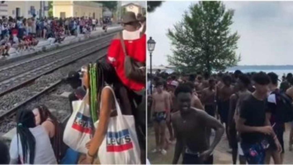 Mega rissa a Peschiera, caccia ai responsabili:«Urlavano: questa è Africa»