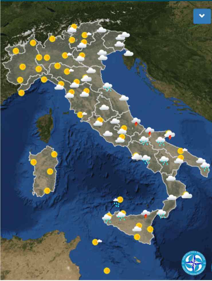 Previsioni meteo venerdì 10 giugno