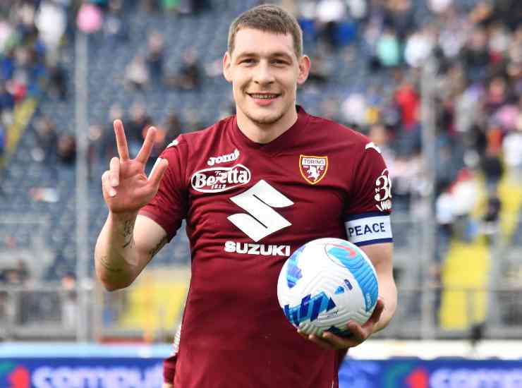 Andrea Belotti, conteso tra Roma e Valencia (credit: Ansa)