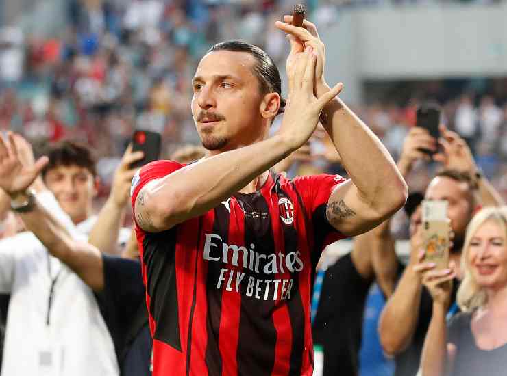 Zlatan Ibrahimovic, attaccante del Milan (credit: Ansa)