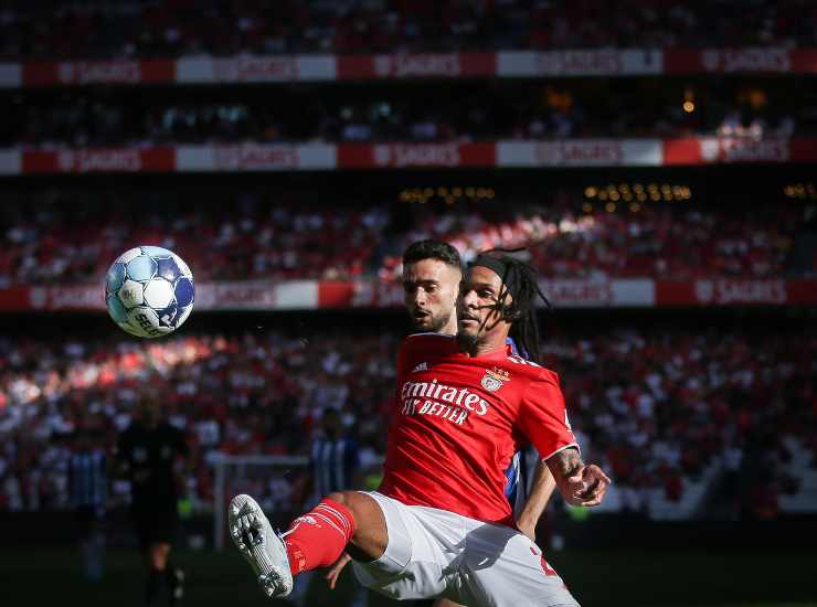 Lazaro con il Benfica - credits: Ansa Foto. Meteoweek