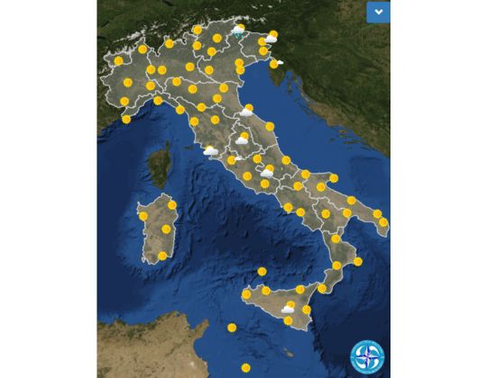 Meteo OGGI giovedì 21 luglio, cielo sereno e temperature in aumento (foto via Meteo AM) - meteoweek.com