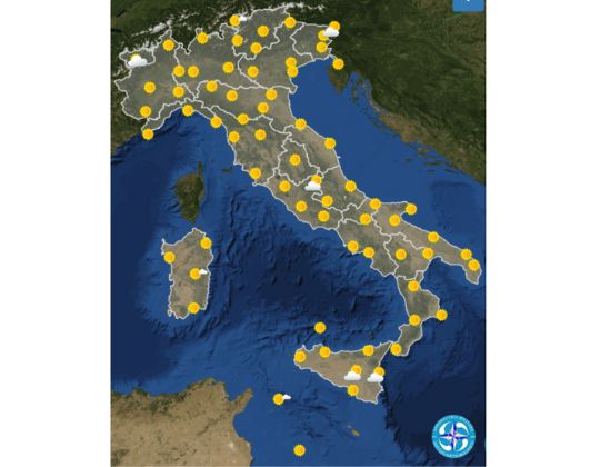 Meteo OGGI mercoledì 20 luglio