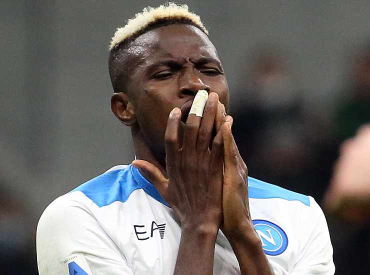 Victor Osimhen, attaccante del Napoli (credit: Ansa)