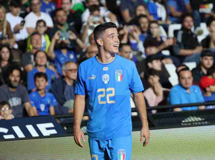 Giacomo Raspadori con la Nazionale - credits: Ansa Foto. Meteoweek