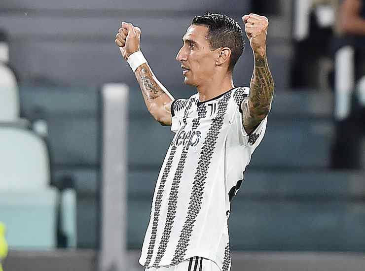 Di Maria con la maglia della Juventus - credits: Ansa Foto. Meteoweek