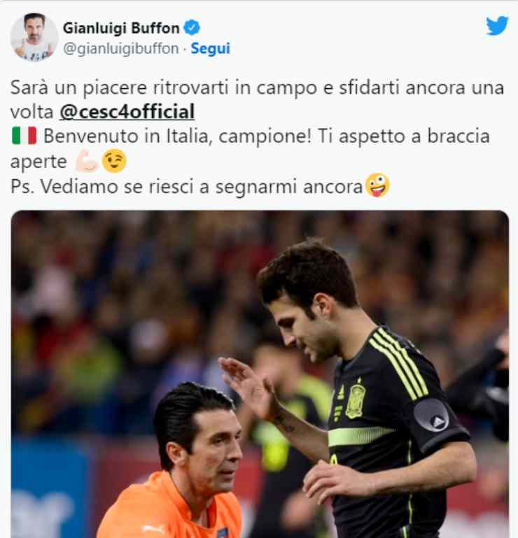 Il post di Gigi Buffon - credits: Ansa Foto. Meteoweek